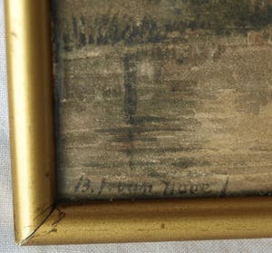 Bartholomeus Johannes van Hove - 2x Aquarel, “Stadsgezicht” en “Bomen langs een laan” – ca 1840 kopen? Bied vanaf 250!