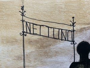 Nicolaas Wijnberg - kleurenlitho - 'Lantaarndrager' - 1958 (OPLAGE SLECHTS 12 STUKS) kopen? Bied vanaf 110!