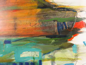 Marijke Boomsma - Gemengde techniek op papier, Zonder titel - Ingelijst kopen? Bied vanaf 70!