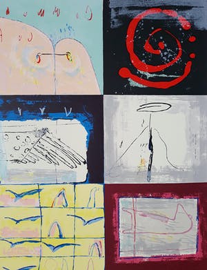 Peter Langenberg - Zonder titel, zeefdruk kopen? Bied vanaf 35!