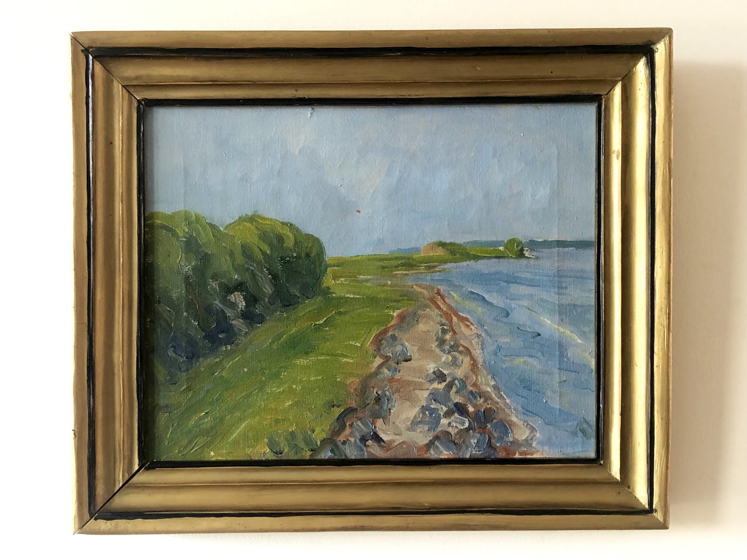 Niet of onleesbaar gesigneerd - Rivierlandschap kopen? Bied vanaf 1!