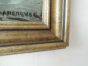 Hendrik Cornelis Kranenburg - Olieverf - Kerksdorp aan het water kopen? Bied vanaf 110!