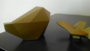 Brons (Onbekend) - Kubistische vogel en vlinder kopen? Bied vanaf 19!