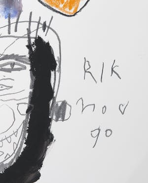 Rik van Iersel - Gemengde techniek op papier, Compositie met figuren kopen? Bied vanaf 150!