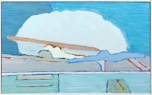 Paul Overhaus - Olieverf op board, Wolken - Ingelijst verkocht voor € 70!