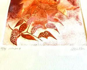 Anne Walker - Farb Radierung "Oktober 4" handsigniert limitiert 45/99 70er/80er Jahre kopen? Bied vanaf 120!