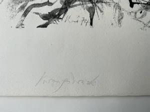 Max Uhlig - Baum, Lithografie, Vorzugsdruck mit Widmung kopen? Bied vanaf 75!