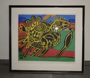 Corneille - Litho - L'oiseau né - Geheel nieuw ingelijst kopen? Bied vanaf 425!