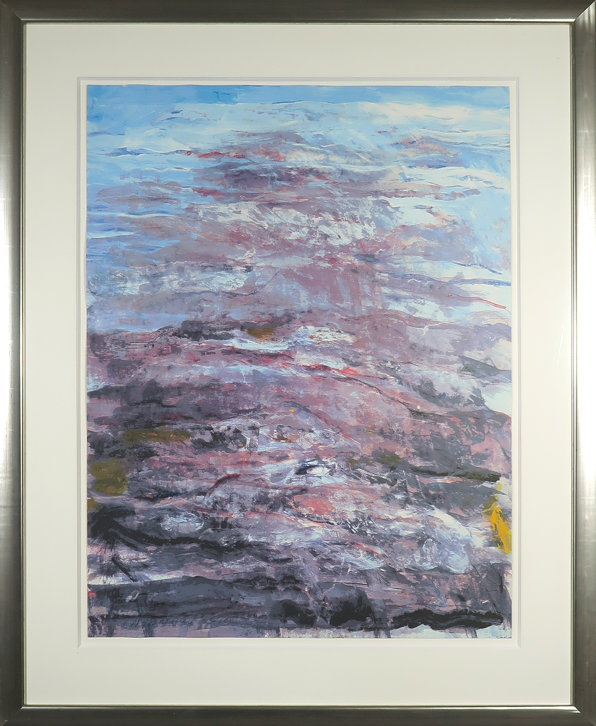 Kees van Bohemen - Zeefdruk, Landschap - Ingelijst (Groot) verkocht voor € 150!