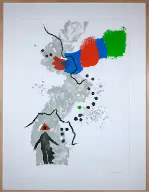 Jef Diederen - Gemengde druktechniek, Lonely dancer - Ingelijst verkauft für € 70!