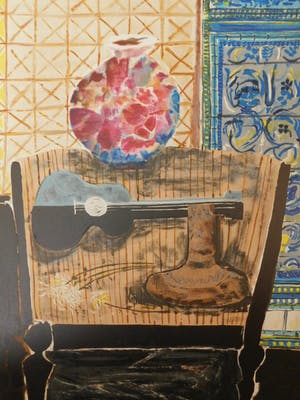 Wendy Chazin - Composition with Guitar and Vase kopen? Bied vanaf 23!