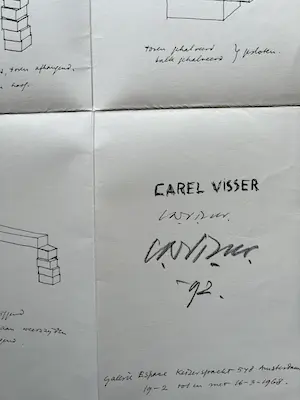 Carel Visser - 5 GESIGNEERDE BOEKJES EN BROCHURES kopen? Bied vanaf 150!