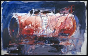 Franscz Witte - Gemengde techniek op papier, Vergaande glorie kopen? Bied vanaf 1!