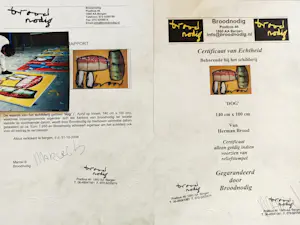 Herman Brood - Dog (inclusief certificaat, foto en taxatierapport ) kopen? Bied vanaf 5250!
