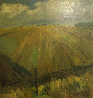 Piet Kloes - Impressionistisch landschap kopen? Bied vanaf 50!