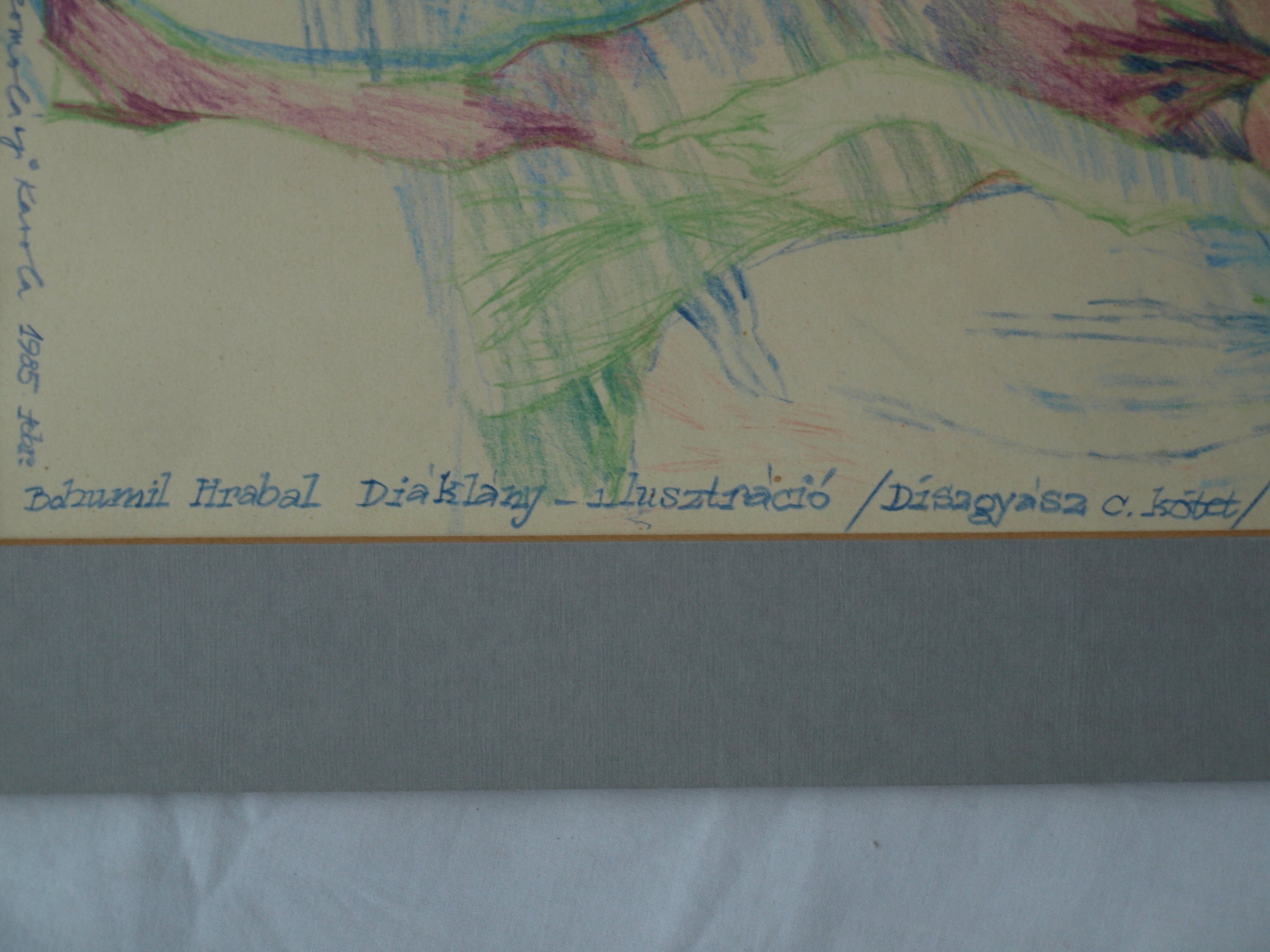Niet of onleesbaar gesigneerd - Tekening , “Roddelende dames” – gesigneerd – 1985 kopen? Bied vanaf 1!