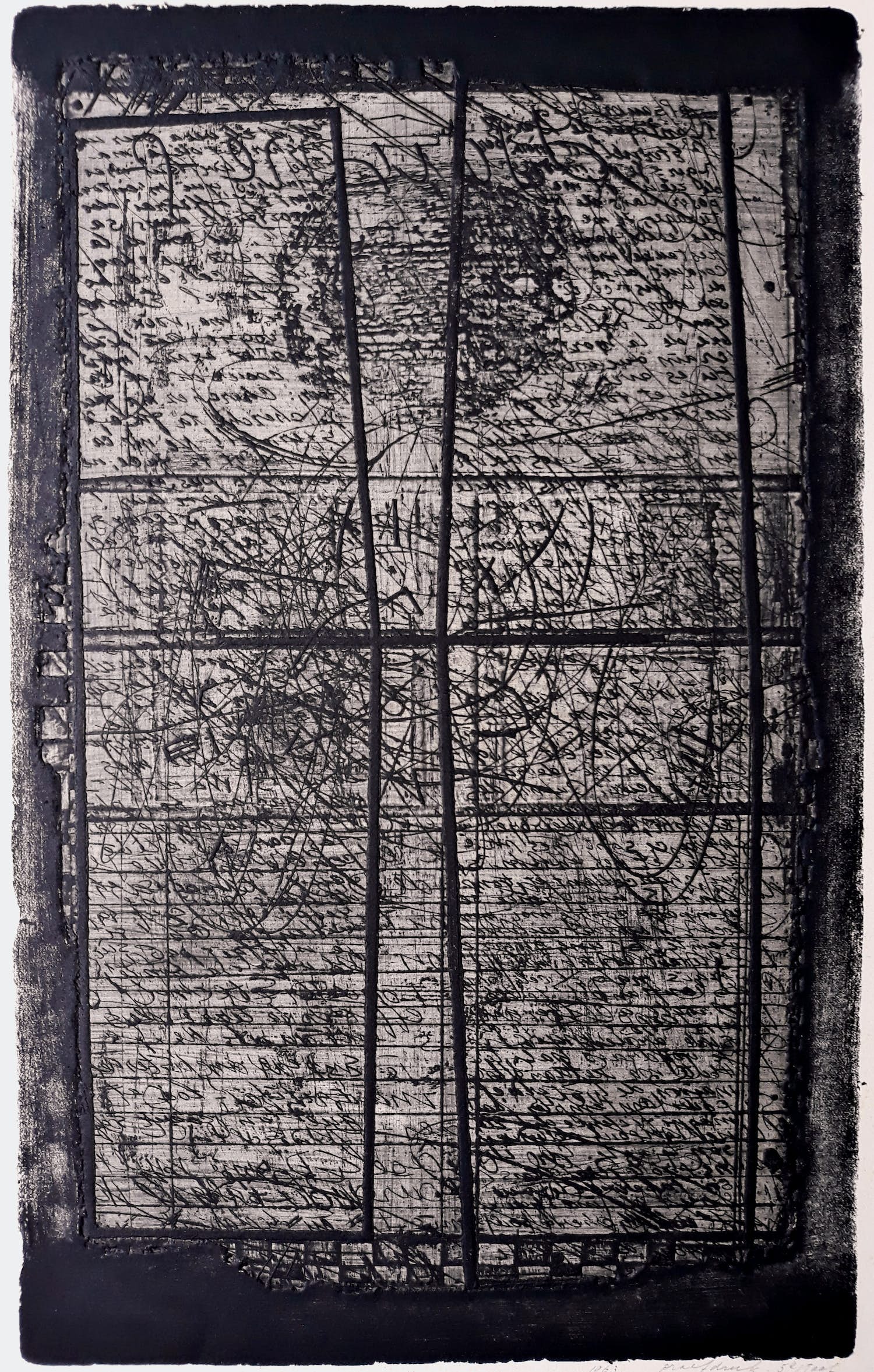 Ko Oosterkerk - Het boek der Psalmen, aquatint ets (5e staat, unica!) verkocht voor € 60!