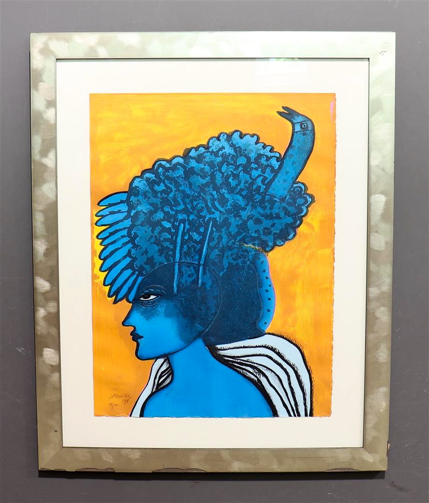 Corneille - Vrouw met vogel kopen? Bied vanaf 300!