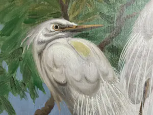 Jan Schonk - Zilverreigers in een boom kopen? Bied vanaf 250!