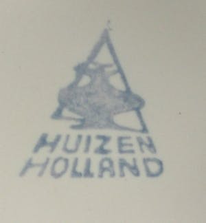 Potterie De Driehoek - Pastel gele melkkan met blauwe polka dots kopen? Bied vanaf 10!