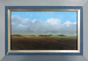 Kees Alderliesten - Olieverf op hardboard, Landschap verkocht voor € 1!