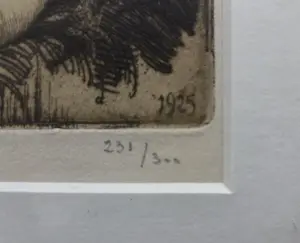 Victor Mignot - Naakt. Portret vrouw. Ex Libris. kopen? Bied vanaf 139!