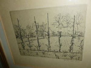 Walter Vaes - Ets op handgeschept papier,gesigneerd in potlood. kopen? Bied vanaf 32!