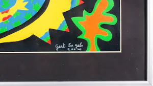 Gert Engels - Acryl op papier, Zonder titel - Ingelijst kopen? Bied vanaf 35!