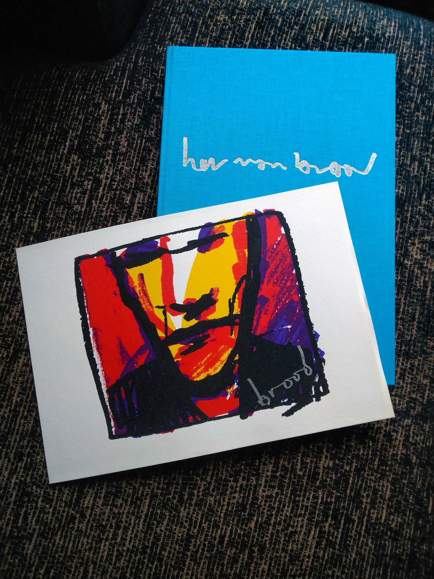 Herman Brood - woedend licht met zeefdruk kopen? Bied vanaf 150!