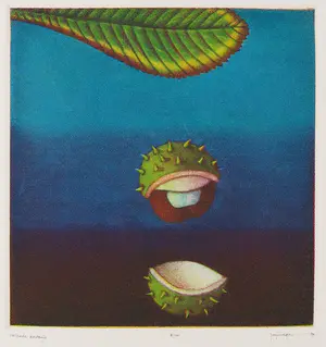 Joop Vegter - Mezzotint, Vallende kastanje kaufen? Bieten Sie von 60!