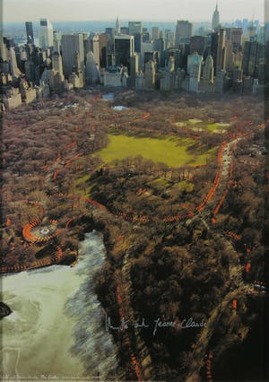 Christo - Handgesigneerde foto, The Gates, Central Park New York - Ingelijst kopen? Bied vanaf 1!