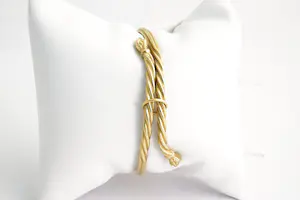 193- Surinaamse 18 karaats gouden  "Rozenknop"  klem-armband - ZWAAR! (40gr) kopen? Bied vanaf 1460!