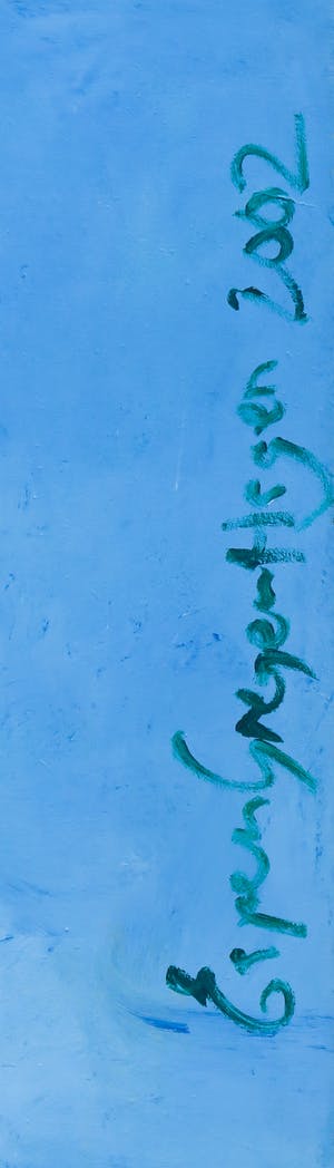 Espen Hagen - Olieverf en spuitbus op doek, Indiaan (Zeer groot) kopen? Bied vanaf 500!