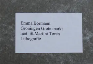 Emma Bormann - Groningen Grote Markt met St.Martinitoren kopen? Bied vanaf 50!