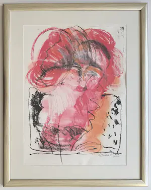 Kees van Bohemen - handgesigneerde kleurenlitho | 'Dame met hoed' | 1981 (INGELIJST) kopen? Bied vanaf 200!