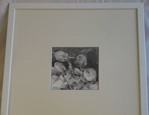 Fon Klement - Ingelijste tekening , Bloemstilleven met Rozen II - 2000 kopen? Bied vanaf 100!