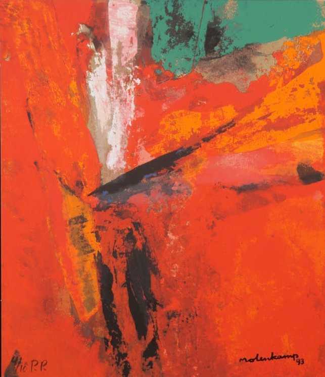 Nico Molenkamp - Zeefdruk, Zonder titel  kopen? Bied vanaf 20!