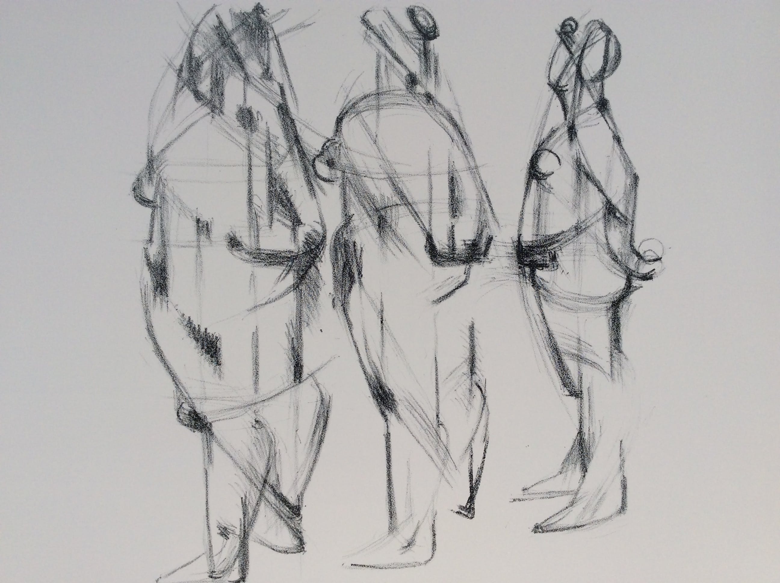 Charlotte van Pallandt - Drie figuren - lithografie verkocht voor € 95!