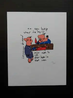 AcheterHerman Brood - Kleurenzeefdruk BOTJE voor de HOND? Enchérissez de 1!