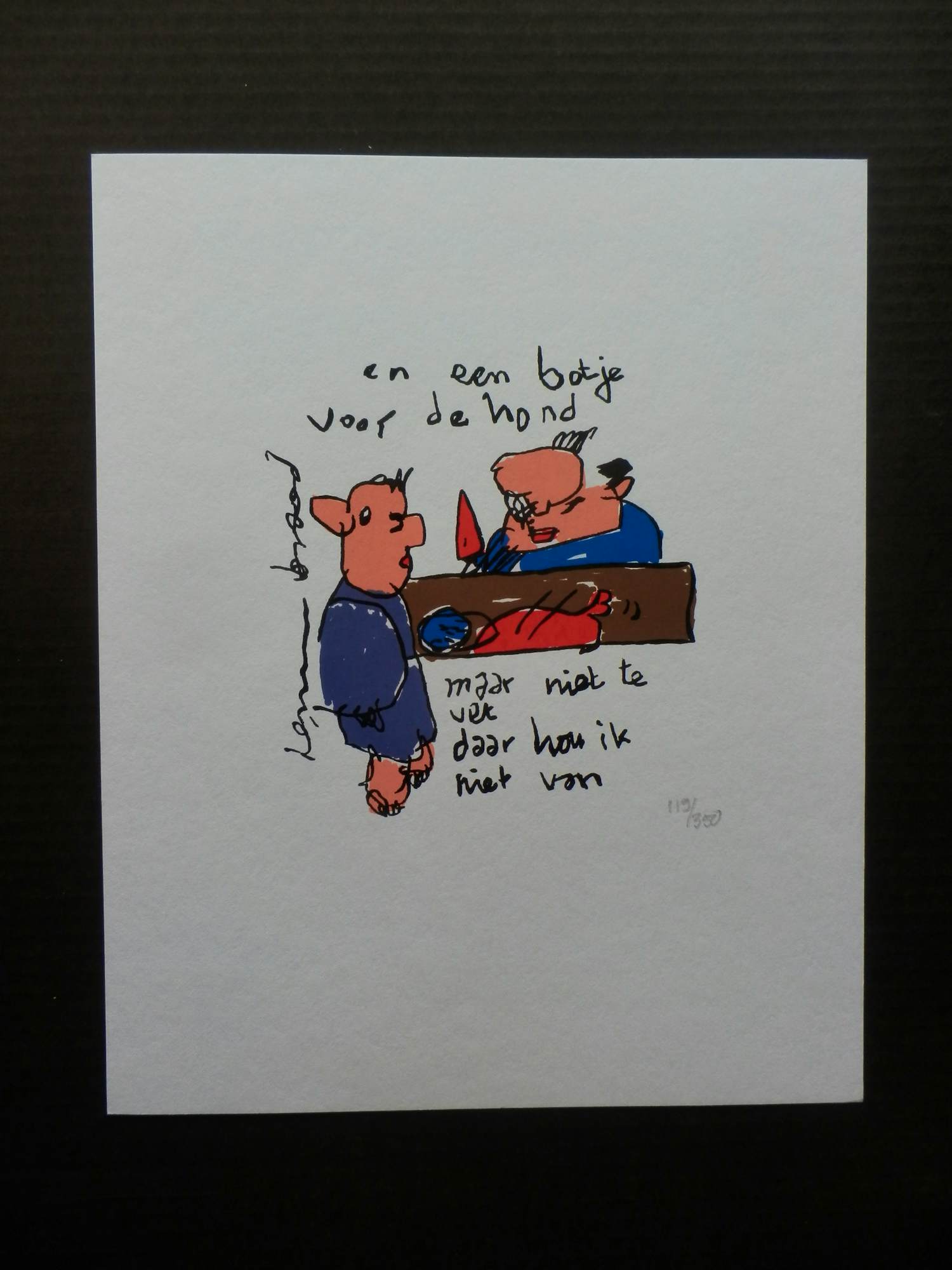 Herman Brood - Kleurenzeefdruk BOTJE voor de HOND kopen? Bied vanaf 1!