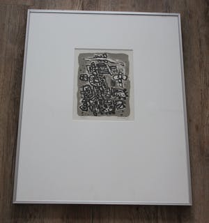 Corneille - Ingelijste litho: Entre jour et nuit I - 1961 (oplage slechts 25 exemplaren!) kopen? Bied vanaf 399!