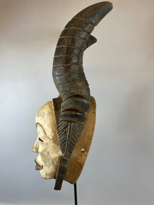 Punu - African mask from the Punu-Lumbo - Gabon. kopen? Bied vanaf 45!