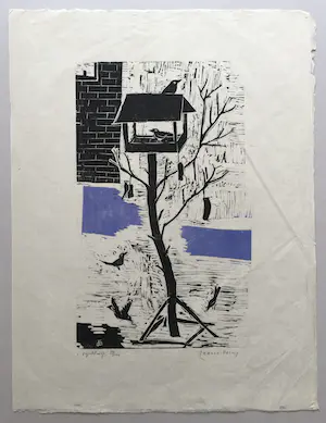 Jeanne Bieruma Oosting - linosnede - Vogelhuisje kopen? Bied vanaf 365!