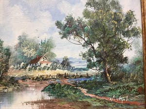 Niet of onleesbaar gesigneerd - Boerderij aan water kopen? Bied vanaf 1!