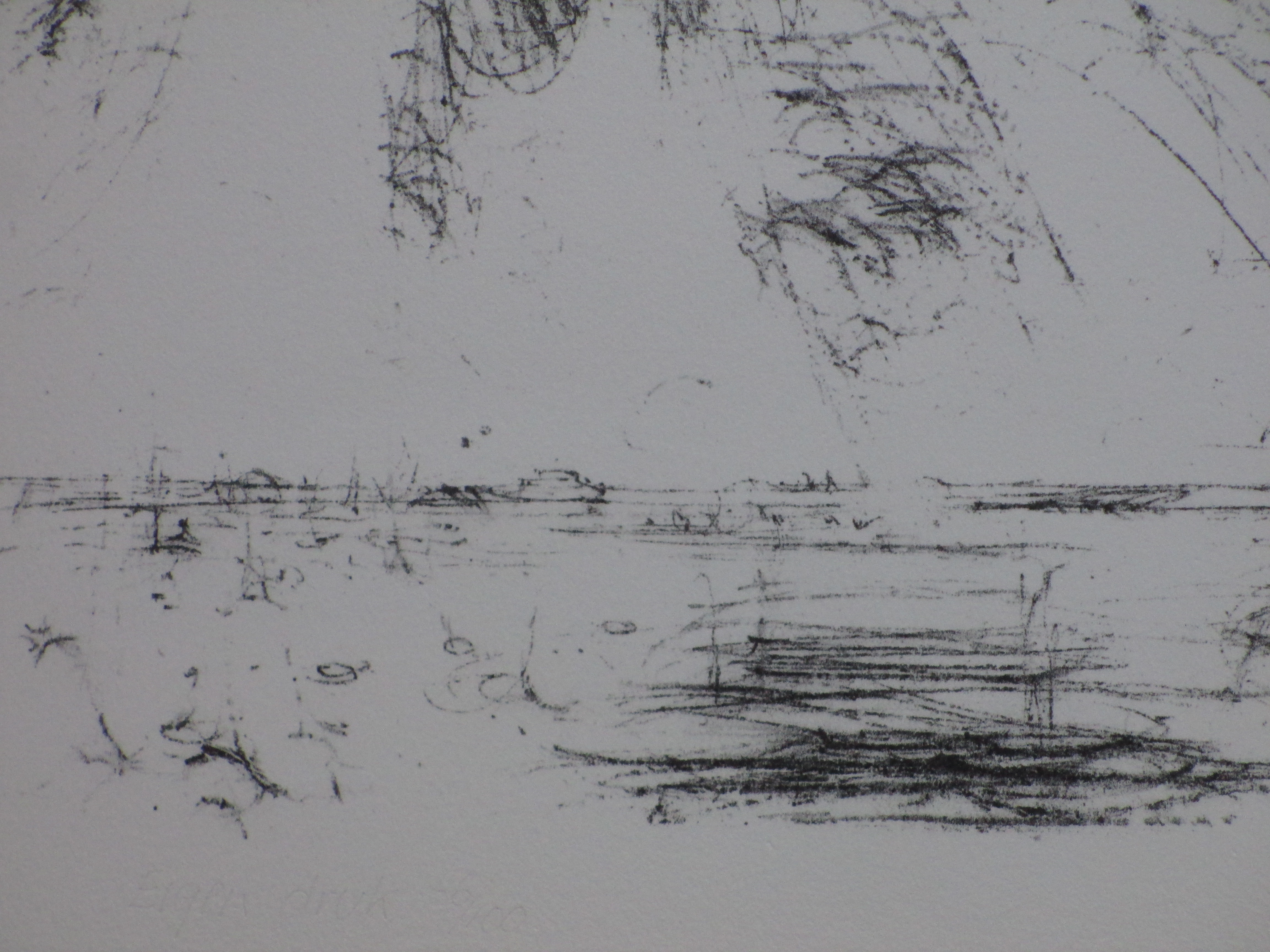 Willem den Ouden - Uiterwaardenlandschap - Litho kopen? Bied vanaf 60!