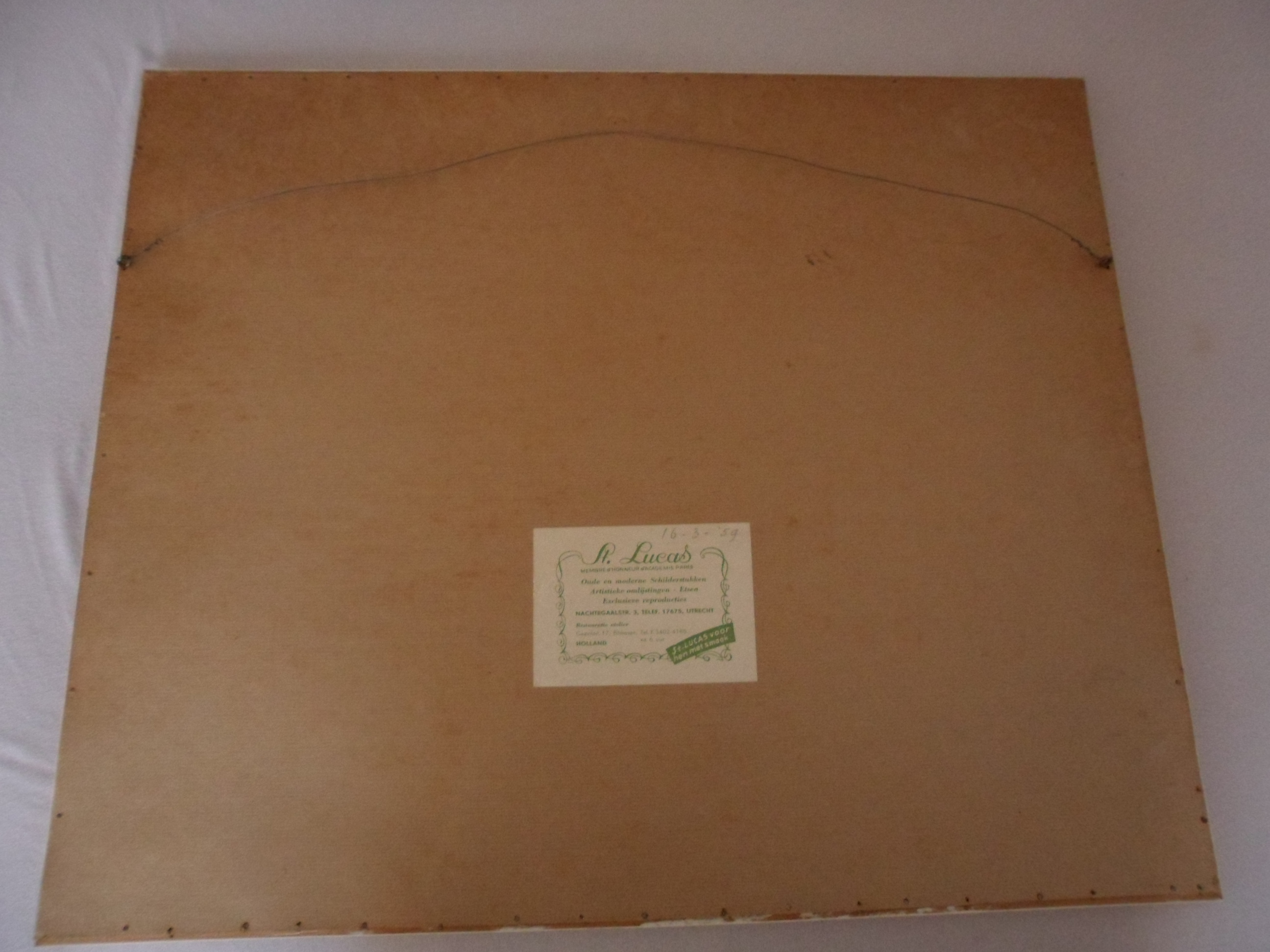 Roger Hebbelinck - Kleuren ets: Amsterdam, St Nicolaaskerk en Schreierstoren. kopen? Bied vanaf 30!