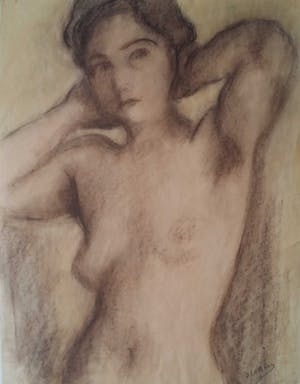 Ko Cossaar - Naakt. Staande vrouw. kopen? Bied vanaf 79!