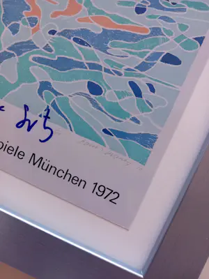 David Hockney - The Diver – Gesigneerd door Mark Spitz kopen? Bied vanaf 185!