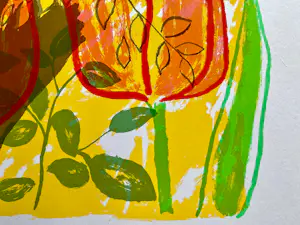 Madeleine Metsaars - Abstract Lente Tulpenveld , gesigneerd,e.a. 22/35 kopen? Bied vanaf 65!