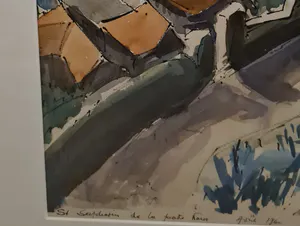 Niet of onleesbaar gesigneerd - Frans Aquarel (20e eeuw) kopen? Bied vanaf 1!